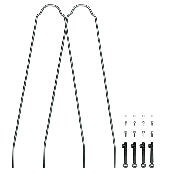 [421739001] Kit aste XL SKS Germany 355 mm per parafanghi Velo 55 Cross argento
